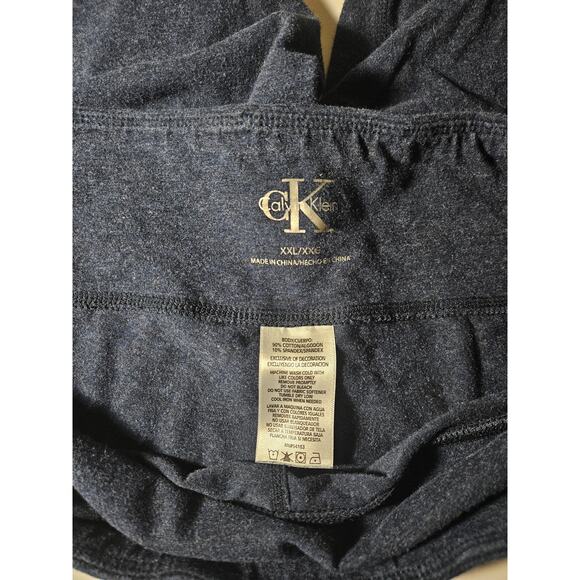 Calvin Kleins Womens High waist Leggings Ankle Lattice Indigo Heather Size XXL - Picture 3 of 6